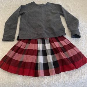 Burberry kids plaid dress
